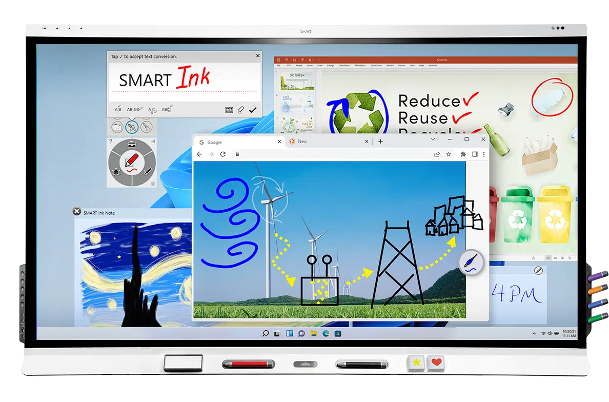 SMART Interactive Displays - 6000S V3 Whiteboard Wind