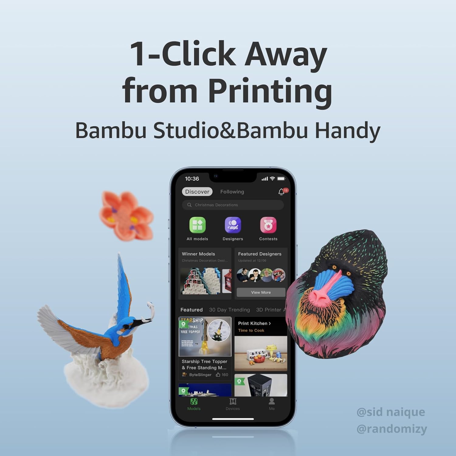Bambu Lab A1 Mini 3D Printer, Support Multi-Color 3D Printing - Image 4