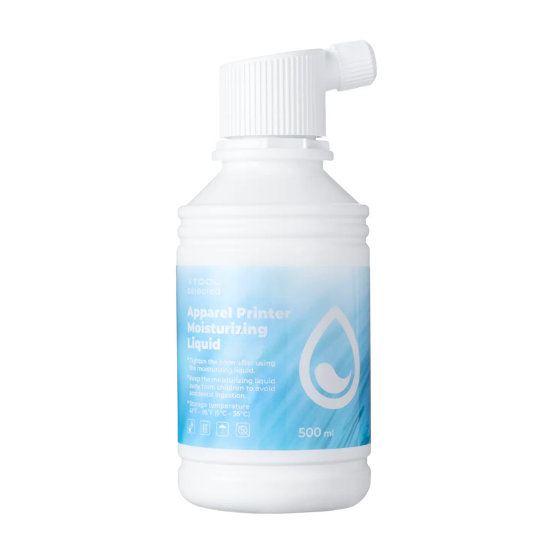xTool Selected Apparel Printer Moisturizing Liquid (500ml) & Cleaning Liquid (100ml)